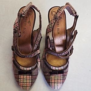 Plaid heels